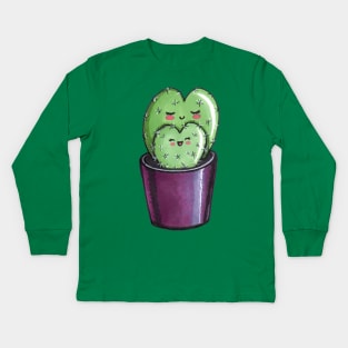 Cute cactus  mom Kids Long Sleeve T-Shirt